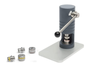 Sample Sealing Crimp Press SSCP-1 with hand lever and sample pan crimping attachments