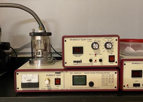 Sputter Coater with SPI-ModuleTM Control and Quartz Crystal Thickness Monitor (SPI® Supplies)
